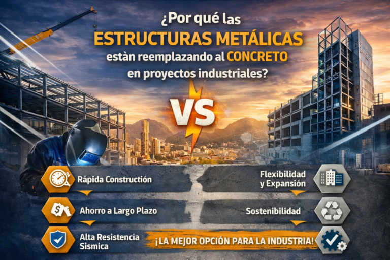 Lee más sobre el artículo ¿Por qué las estructuras metálicas están reemplazando al concreto en proyectos industriales?